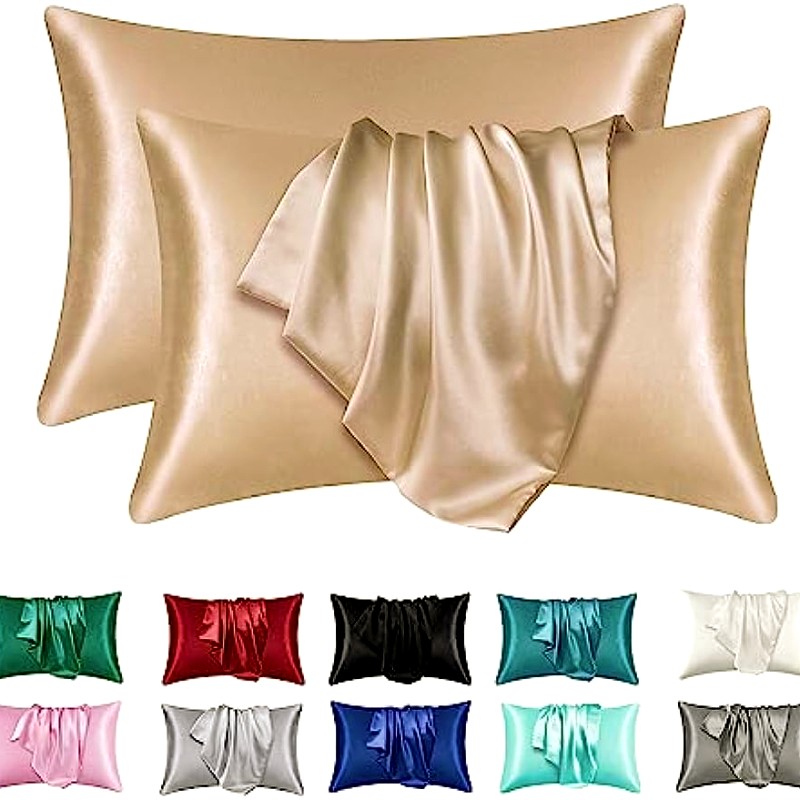 Satin Pillowcase Silk - Set di 2 Federe in Raso