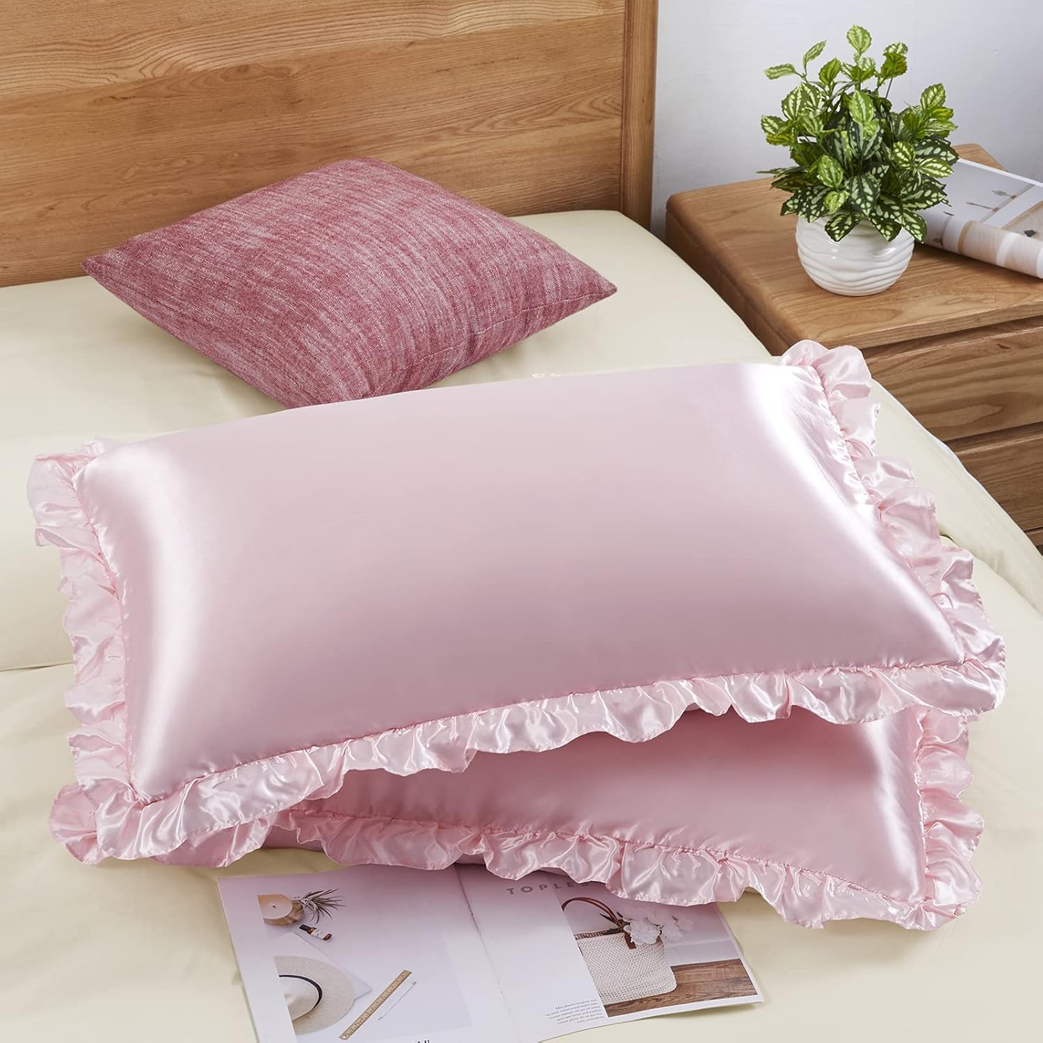 2 Federe in Raso con Volant pe - Satin Pillowcase Silk recensione e prezzo